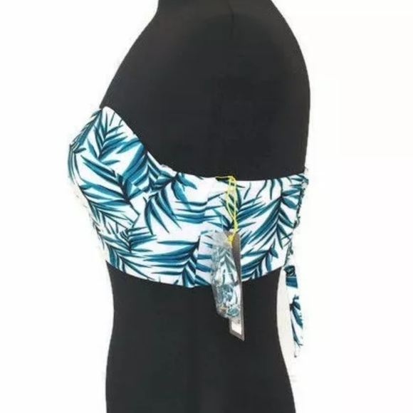 Shade & Shore Underwire Corset Bikini Palm Print - Picture 5 of 10